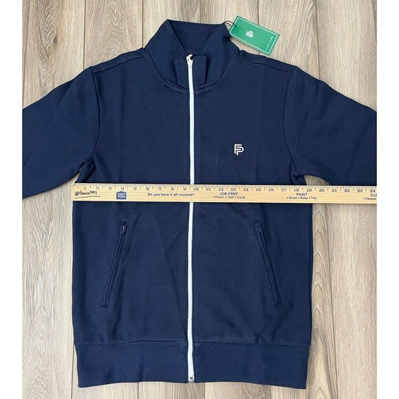 Flint Park Blue Full Zip Athletic Golf/Tennis/Pickleball Sweatshirt Mens S NEW - Picture 8 of 8